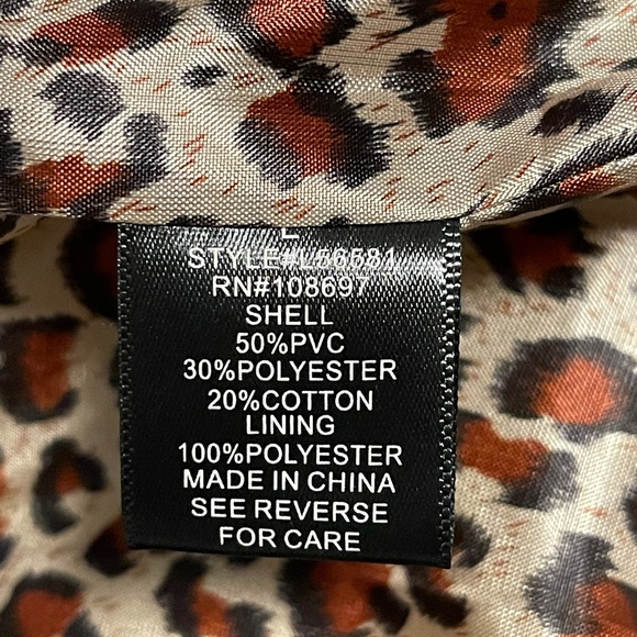 Women’s Large Pleather Jacket - Picture 4 of 4